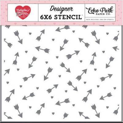 Echo Park Valentine's Day Stencil - Love Arrows